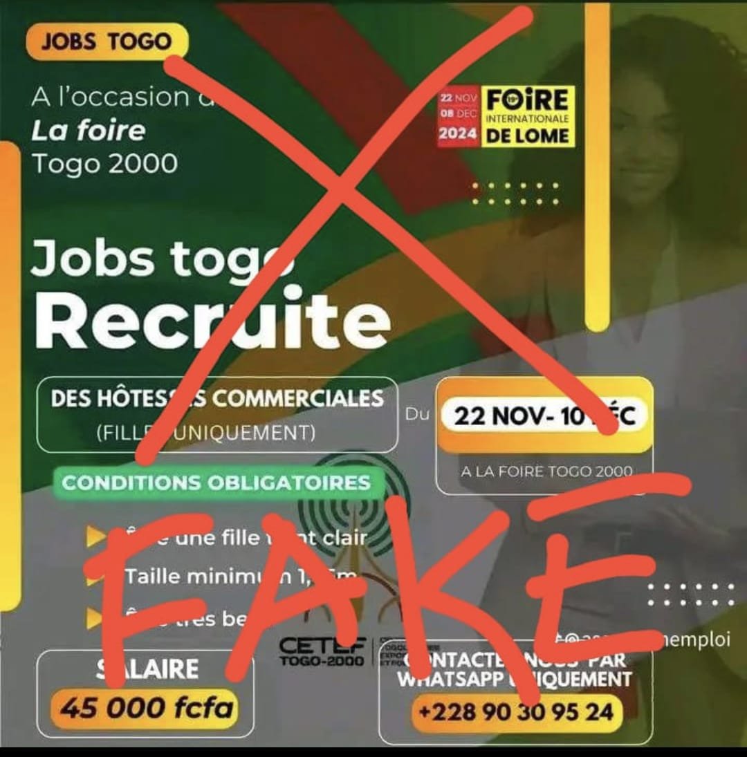 Cetef Togo-FIL19 | Communiqué du CETEF suite à une fausse annonce de ...