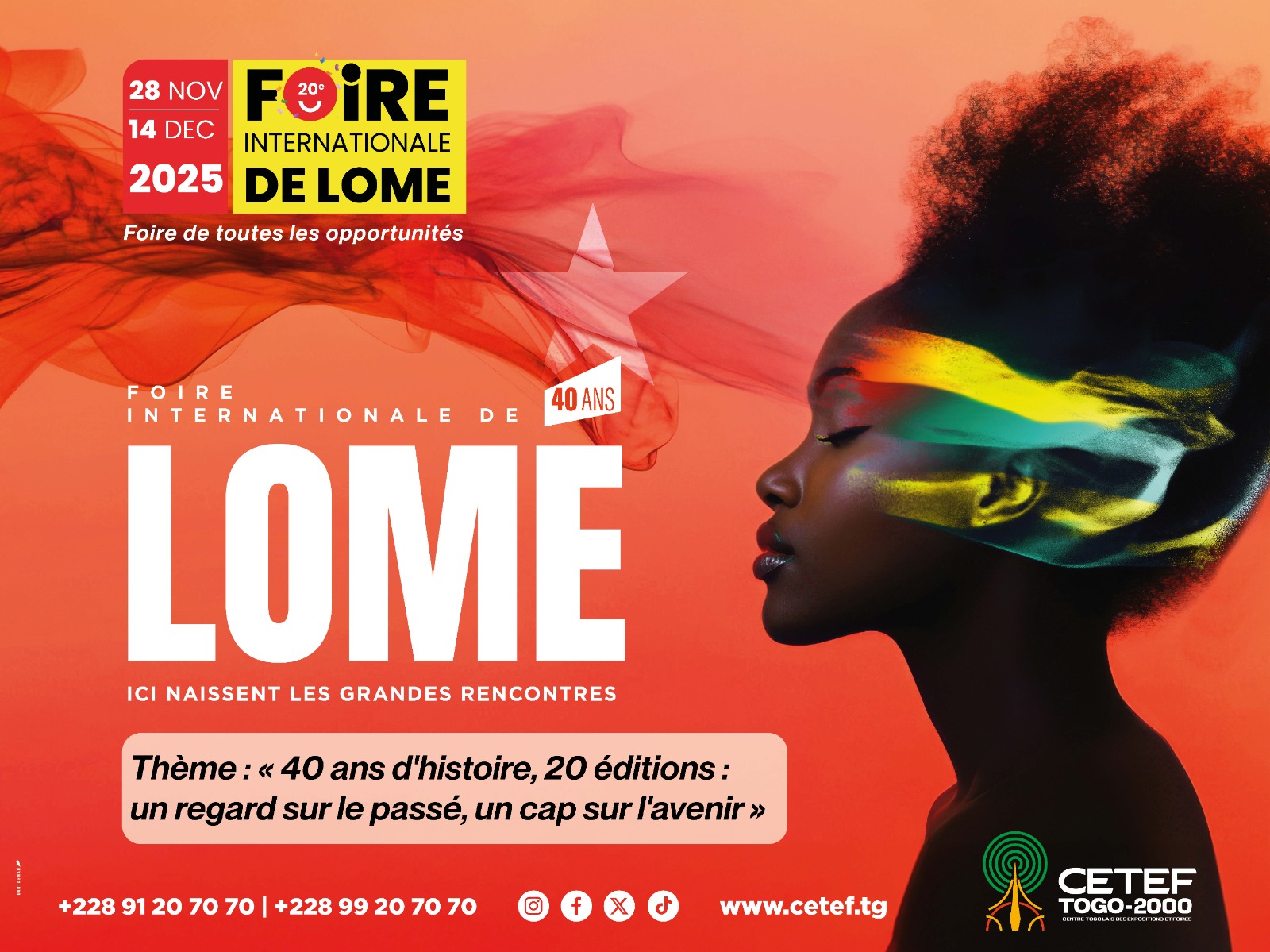 Togo – 20ème Foire Internationale de Lomé . Soyez dans un monde connecté et réservez vos stands en ligne