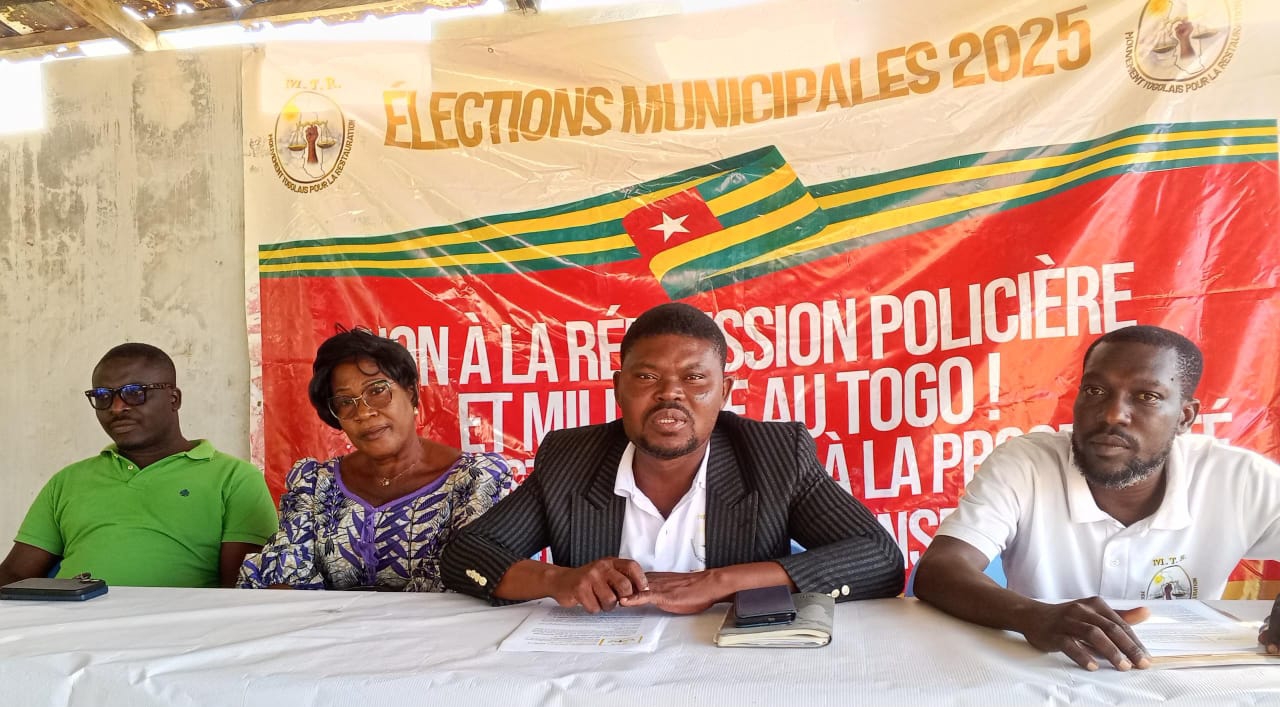 Togo | Manifestations : le MTR debout aux côtés du peuple, appelle Faure Essozimna Gnassingbé à prendre conscience de la gravité du moment