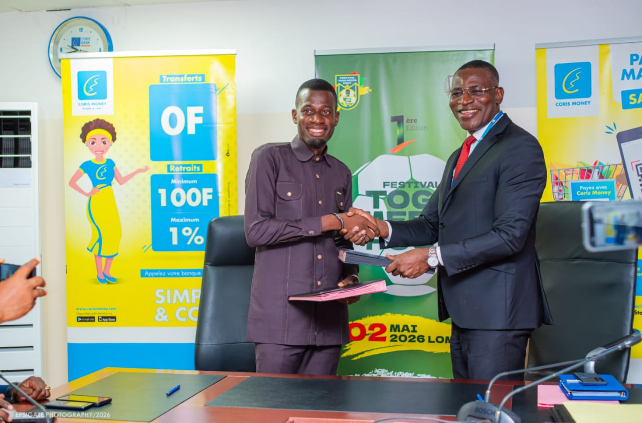 Le festival Togo Media Foot a formalisé un partenariat avec Coris Bank International Togo en signant une convention.