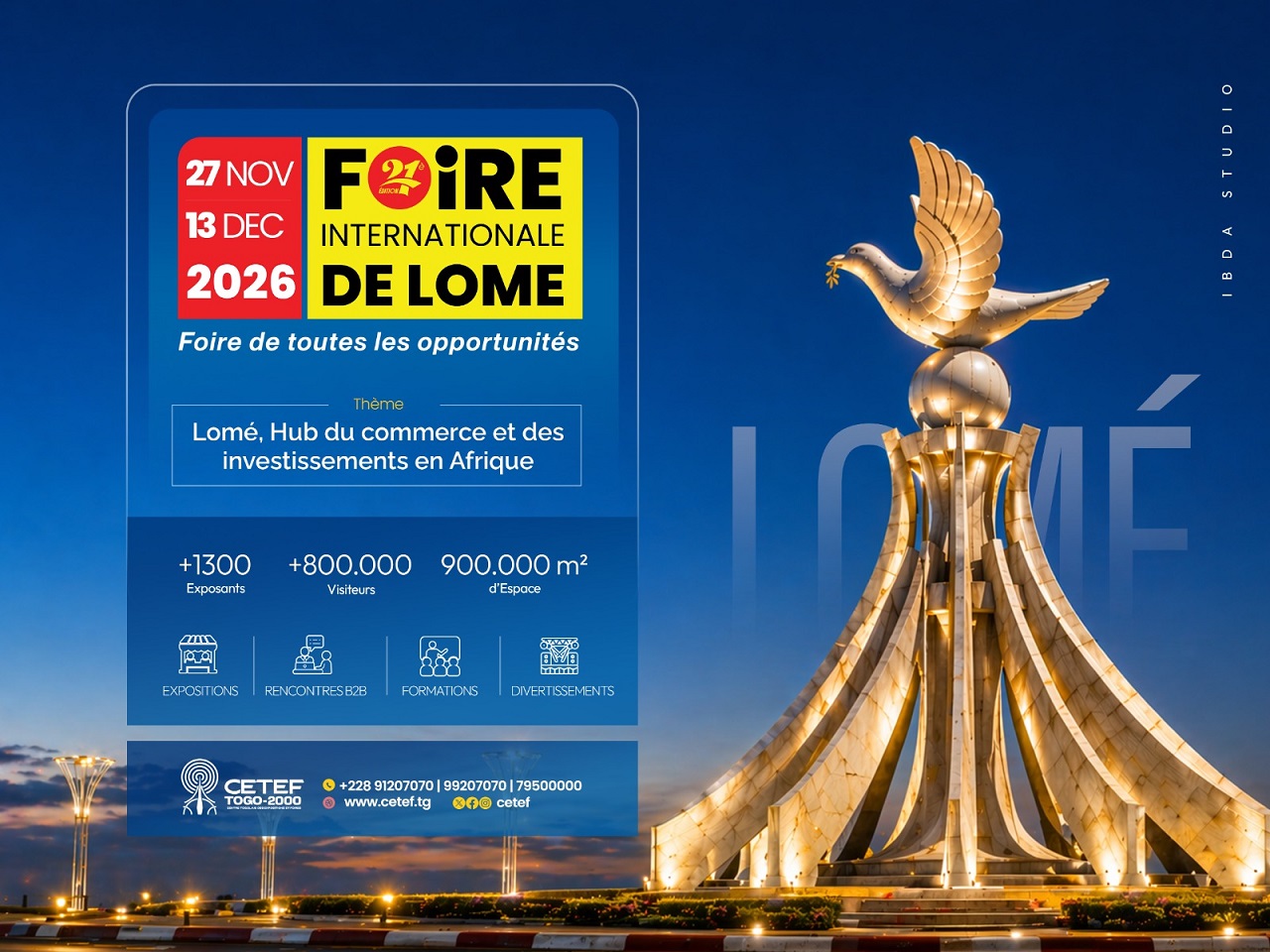 CETEF : Ouverture des réservations pour la 21ᵉ Foire Internationale de Lomé (FIL) et rappel des procédures de sécurité