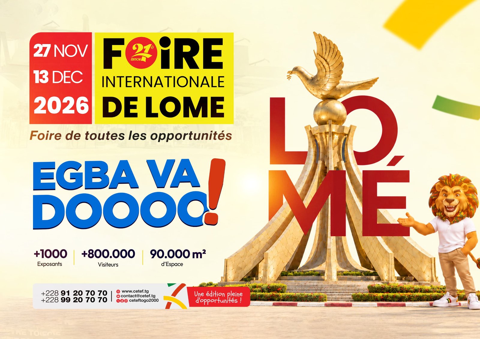 TOGO-FIL21 : Pour une énième fois, la plus grande fête foraine de l’année s’annonce au CETEF